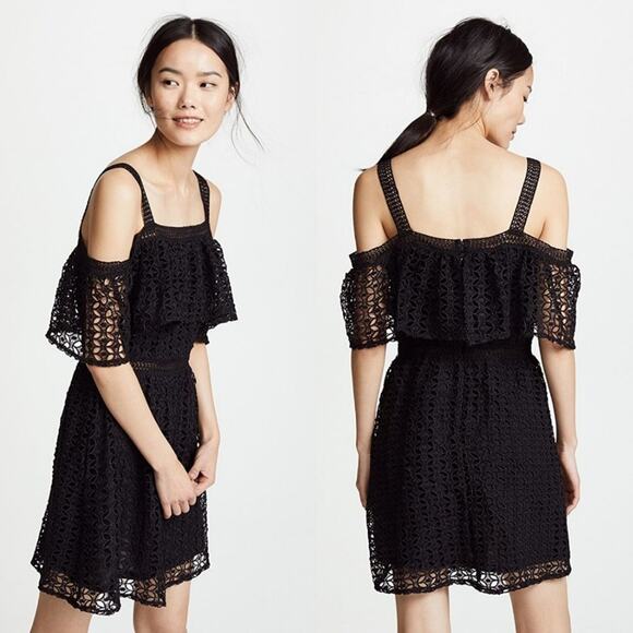 Jack by BB Dakota Dresses & Skirts - Jack by BB Dakota Black Aitana Lace Off Shoulder Dress